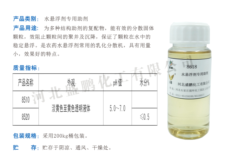水懸浮劑專用助劑  8618 金鵬助劑 